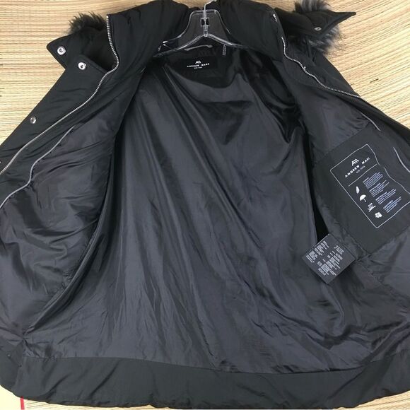 Andrew Marc Daphne Puffer Dawn Removable Hood Faux Fur Trim Jacket Coat Parka XS - Picture 7 of 15